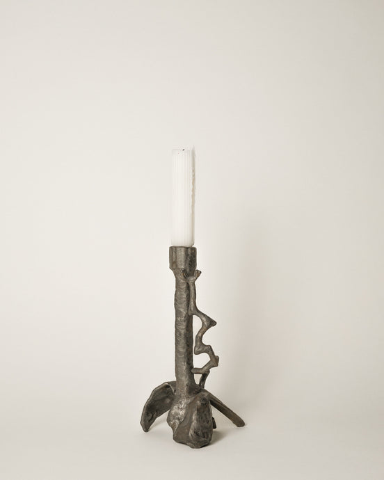Steel Candle Holder by Richard Baronio