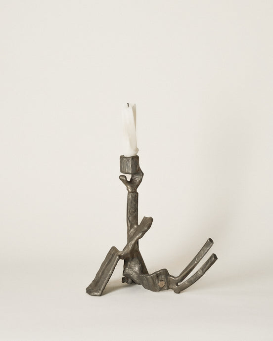 Steel Candle Stick by Richard Baronio