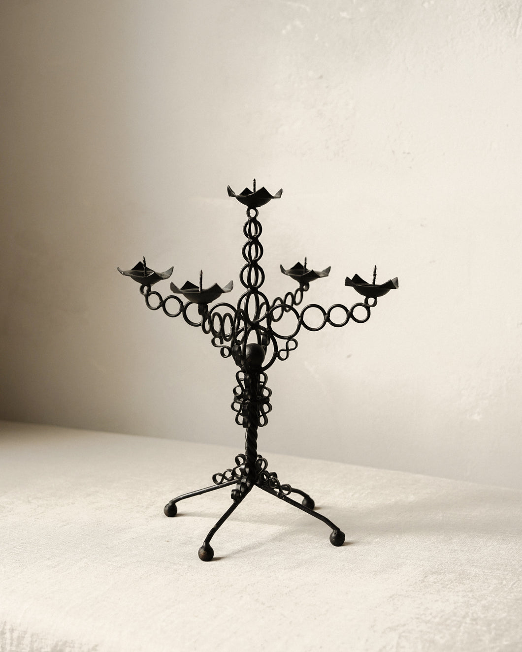 Petite Iron Candelabra