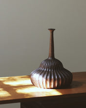 Load image into Gallery viewer, Grooved Walnut Vessel

