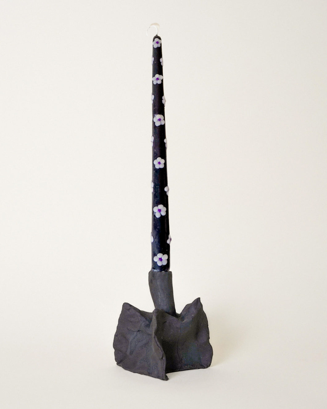 Black Winged Bottom Vase