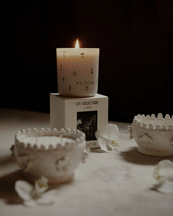 BLOOM Candle by LES Collection, Artist Kristin Yezza, and MINOT Candles. Photograph by Kelley Shaffer.
