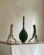 Load image into Gallery viewer, Candlestick in Dark Bronze by Fakasaka with other sculptures
