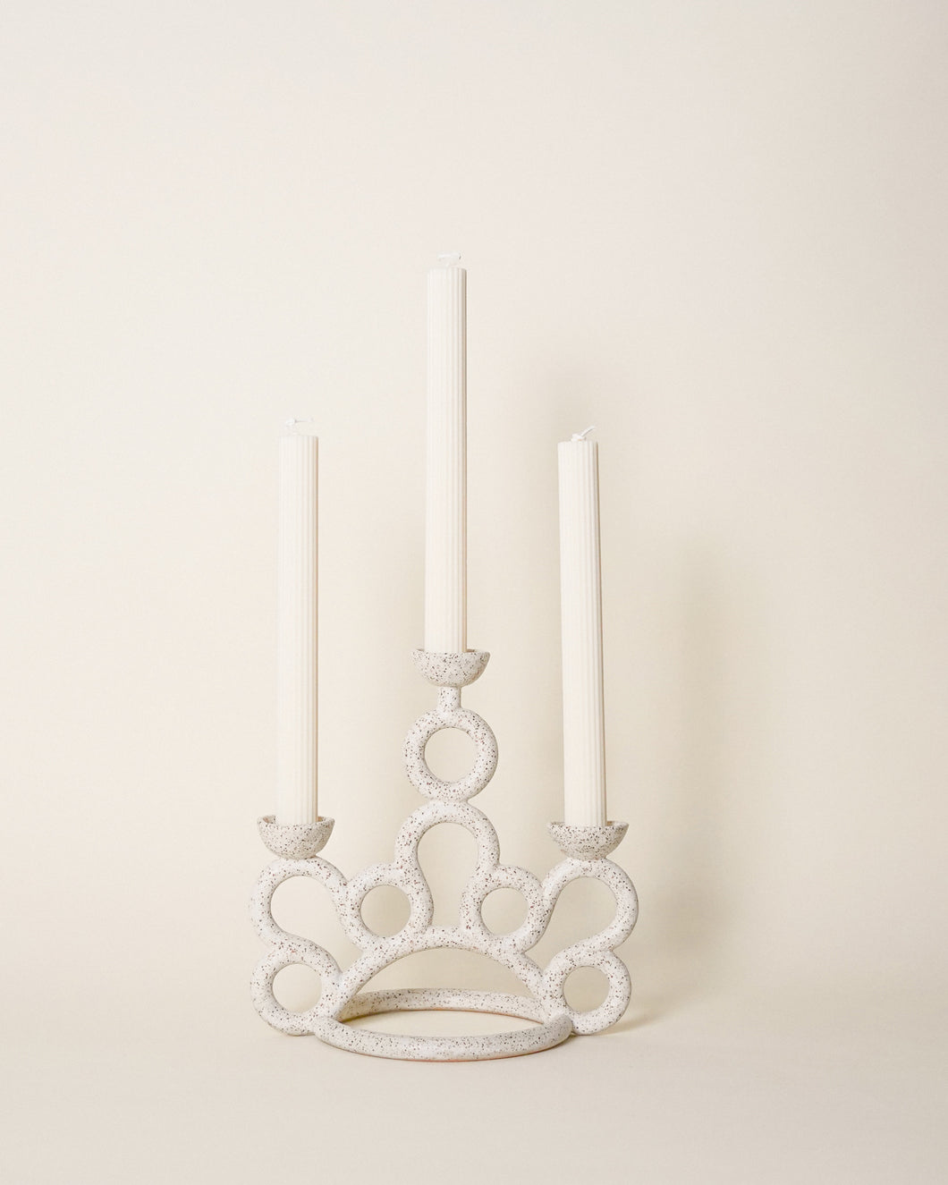 Oat Lace Candelabra No. 1