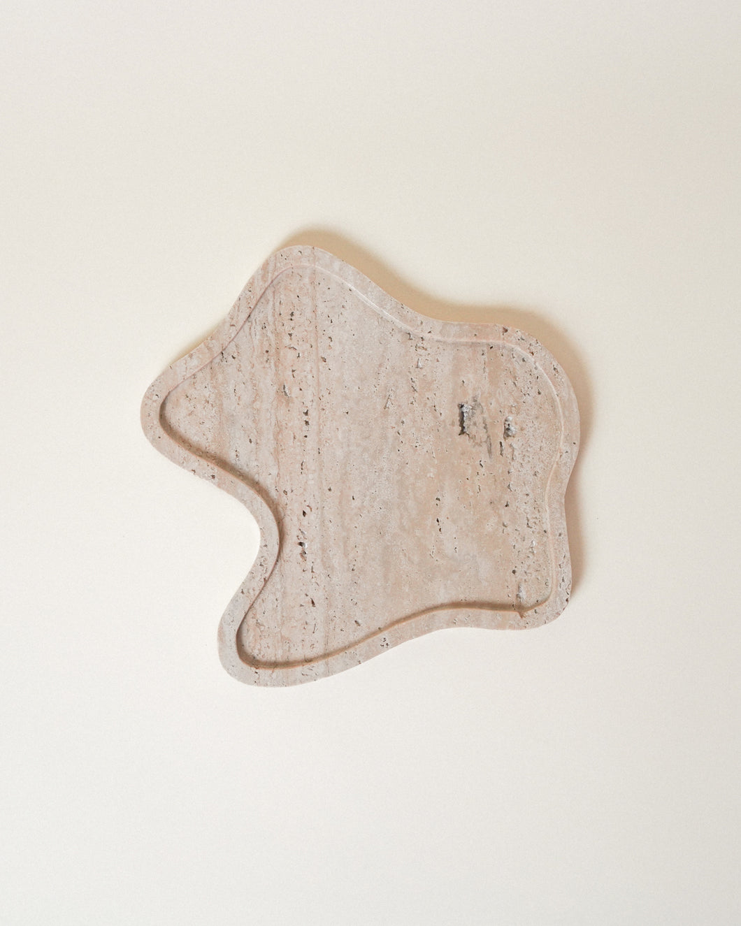 The Flo Tray in Travertine