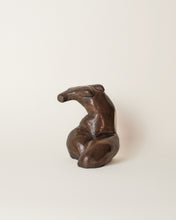 Load image into Gallery viewer, Explore is a cast bronze sculpture of the female form by Artist Dorri Buchholtz. Her body is writing; tension is palpable in her arched back and contorted legs.
