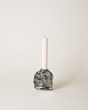 Load image into Gallery viewer, metallic silver candle holders
