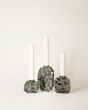 Load image into Gallery viewer, metallic silver candle holders
