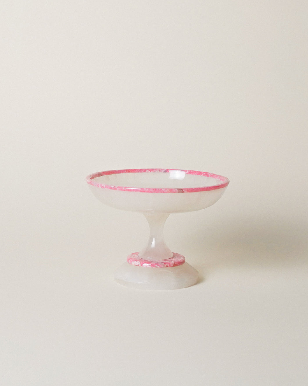 Toll White & Pink Rhodochrosite Tazza